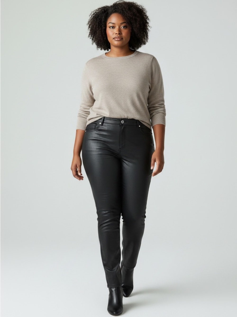 S P Y M  Faux Leather Legging Pants with Pockets, Size 2X - NWT